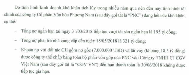 Lỗ lớn nợ nhiều, Phương Nam (PNC) thoái vốn khỏi chuỗi rạp CGV để lấy tiền trả nợ - Ảnh 1.