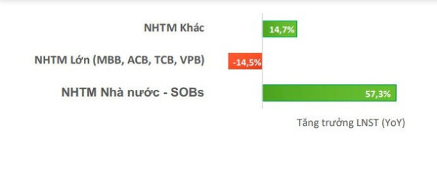 Lợi nhuận các ngân hàng tư nhân lớn chậm lại, Vietcombank, VietinBank và BIDV trở thành điểm tựa cả ngành - Ảnh 1.