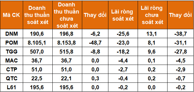 Lợi nhuận nhiều doanh nghiệp niêm yết giảm mạnh sau soát xét - Ảnh 4.