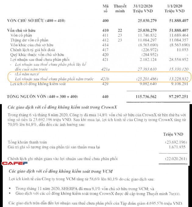 Lãi ròng 1.200 tỷ, vì đâu Masan Group bất ngờ có khoản lỗ 25.200 tỷ đồng trên bảng cân đối khiến vốn chủ mất đi một nửa so với 2019? - Ảnh 1.