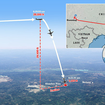 Máy bay Trung Quốc lao xuống núi với vận tốc 560 km/h, khó có ai còn sống