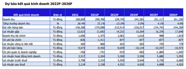 MBS: Năm 2022, doanh thu của Petrolimex (PLX) có thể đạt 291.000 tỷ - tăng 72%, chuẩn bị thoái vốn PG Bank vào quý 4 - Ảnh 6.