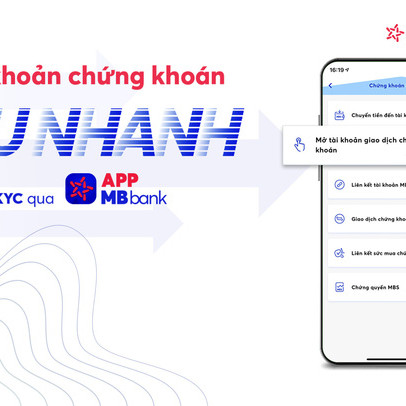 MBS triển khai mở tài khoản chứng khoán trực tuyến eKYC trên app MBBank