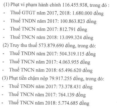 Mekovet (MKV) bị phạt và truy thu thuế cao gấp rưỡi lãi nửa đầu năm - Ảnh 1.