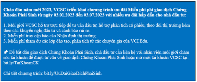 Miễn phí phí giao dịch chứng khoán phái sinh 06 tháng - Ảnh 1.