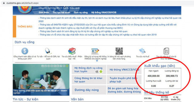 Mở tờ khai xuất khẩu gạo lúc nửa đêm, Tổng cục Hải quan nói gì? - Ảnh 1.