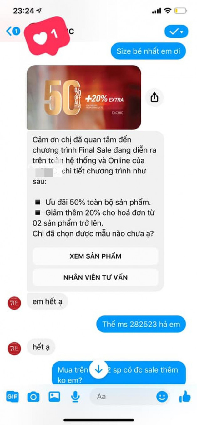  Một hãng thời trang cao cấp Hà Nội bị tố xử tệ với khách: Admin trả treo Giảm 70% chưa đủ rẻ?, đuổi khách “ngủ đi cho sớm”, quà xin lỗi là bánh trung thu kèm giấy ăn vò nát và tóc - Ảnh 1.