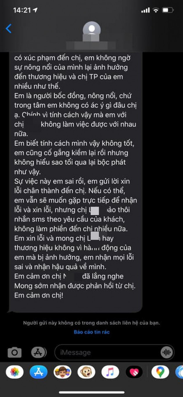  Một hãng thời trang cao cấp Hà Nội bị tố xử tệ với khách: Admin trả treo Giảm 70% chưa đủ rẻ?, đuổi khách “ngủ đi cho sớm”, quà xin lỗi là bánh trung thu kèm giấy ăn vò nát và tóc - Ảnh 8.