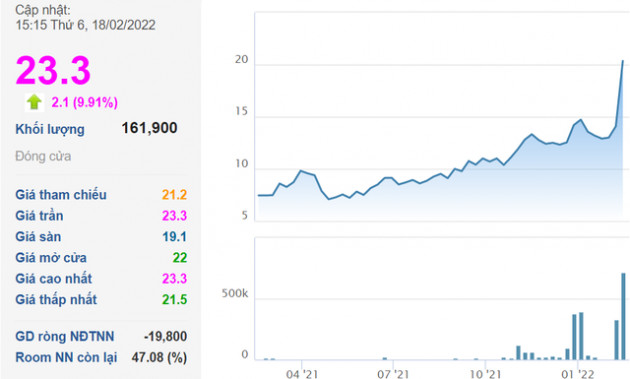 Một penny tăng phi mã 83% chỉ sau 8 phiên giao dịch bất chấp lợi nhuận quý 4 giảm mạnh còn vỏn vẹn chưa tới 1 tỷ đồng - Ảnh 1.