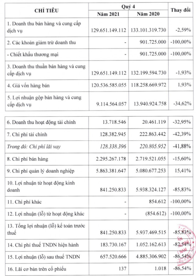 Một penny tăng phi mã 83% chỉ sau 8 phiên giao dịch bất chấp lợi nhuận quý 4 giảm mạnh còn vỏn vẹn chưa tới 1 tỷ đồng - Ảnh 2.