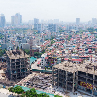 Một phần của dự án 10.000 tỷ đồng ở Hà Nội trở thành những khối nhà hoang