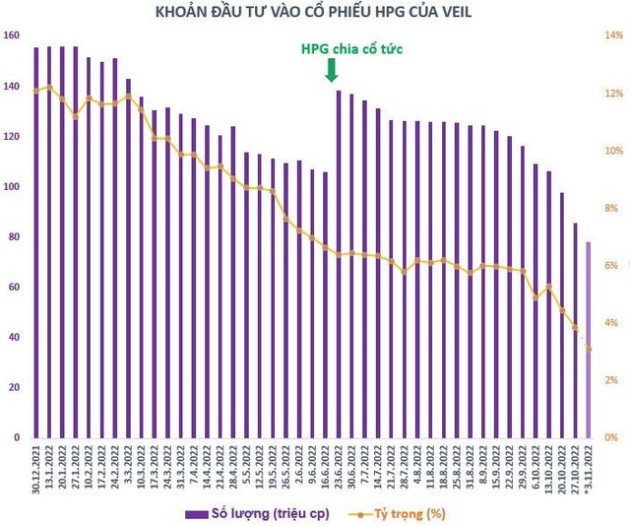 Một siêu cá mập bán ròng hơn 110 triệu cổ phiếu Hòa Phát (HPG) từ đầu năm - Ảnh 1.