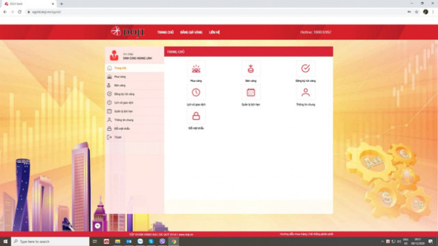 Mua vàng Thần tài trực tuyến siêu tốc qua ứng dụng eGold của DOJI - Ảnh 2.