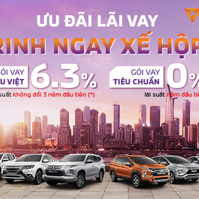 Mua xe Mitsubishi với lãi suất 0%/năm từ TPBank