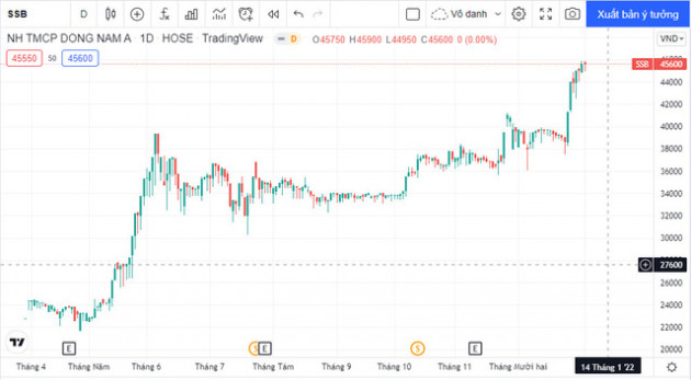 Muôn vẻ cổ phiếu ngân hàng lên sàn năm 2021: SSB tăng gấp 3, SHB đi lùi so với giá tham chiếu - Ảnh 2.