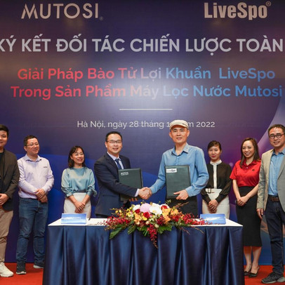 Mutosi bắt tay LiveSpo, tuyên bố tạo ra máy lọc nước bổ sung bào tử lợi khuẩn đầu tiên tại Việt Nam