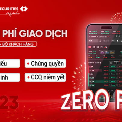 Năm 2023, TCBS triển khai mô hình Zero-fee: Miễn phí giao dịch chứng khoán