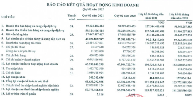 Nam Tân Uyên (NTC) lãi sau thuế 163,5 tỷ đồng trong 6 tháng đầu năm, tăng 16% so với cùng kỳ 2020 - Ảnh 1.