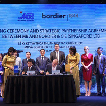 Ngân hàng Quân Đội ký kết thỏa thuận hợp tác chiến lược với Bordier & Cie Singapore