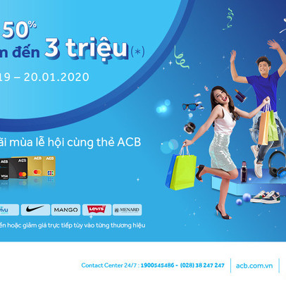 Ngập tràn ưu đãi mùa lễ hội cùng Thẻ ACB