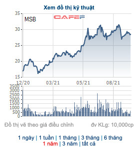 Ngày 8/10 MSB chốt danh sách cổ đông trả cổ tức tỷ lệ 30% - Ảnh 1.