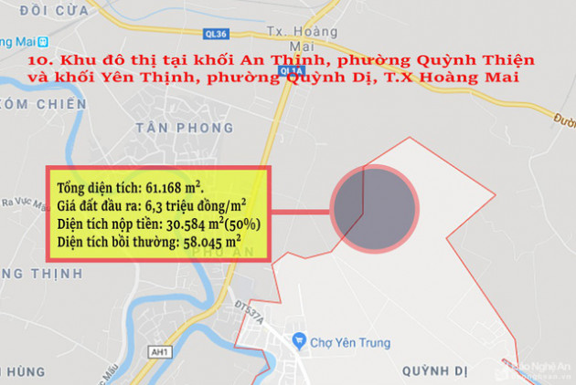 Nghệ An: Chi tiết 11 khu vực lớn dự kiến đấu giá đất ở - Ảnh 10.