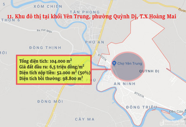 Nghệ An: Chi tiết 11 khu vực lớn dự kiến đấu giá đất ở - Ảnh 11.