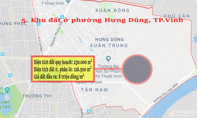 Nghệ An: Chi tiết 11 khu vực lớn dự kiến đấu giá đất ở - Ảnh 5.