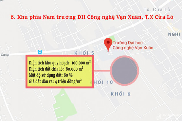 Nghệ An: Chi tiết 11 khu vực lớn dự kiến đấu giá đất ở - Ảnh 6.