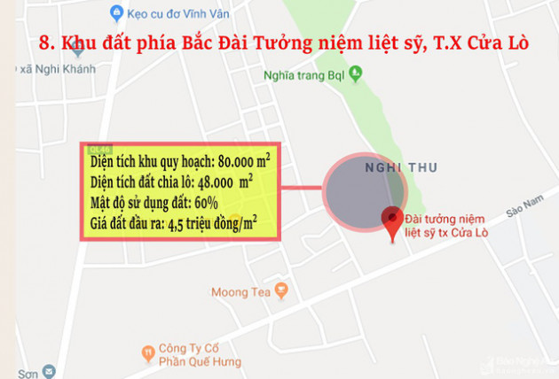 Nghệ An: Chi tiết 11 khu vực lớn dự kiến đấu giá đất ở - Ảnh 8.