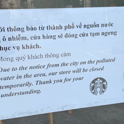 Nguồn nước bị ô nhiễm, Starbucks đóng cửa một loạt cửa hàng tại Hà Nội