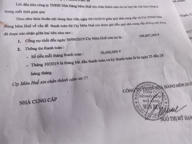 Nhà cung cấp nói gì khi Món Huế nợ khủng rồi lặn biệt tăm? - Ảnh 2.