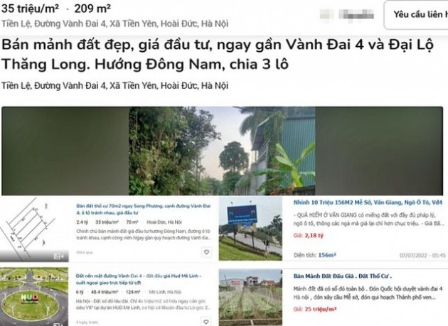 Nhà đất 'ăn theo' quy hoạch đường Vành đai 4 'nhảy múa' dù vắng bóng nhà đầu tư