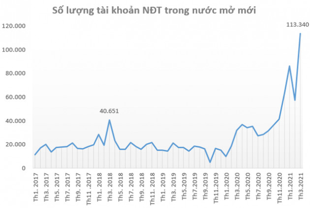 Nhà đầu tư đang để sẵn 65.000 tỷ đồng “nằm chờ” tại các Công ty chứng khoán vào cuối quý 1 - Ảnh 1.