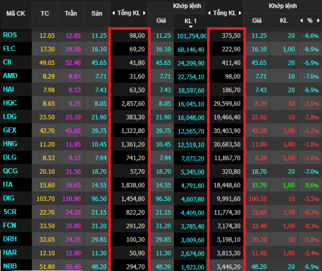 Nhà đầu tư tranh nhau hốt hàng loạt cổ phiếu giá sàn - Ảnh 1.