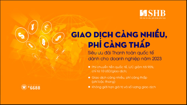 Nhiều ưu đãi hấp dẫn khi giao dịch thanh toán quốc tế tại SHB - Ảnh 1.