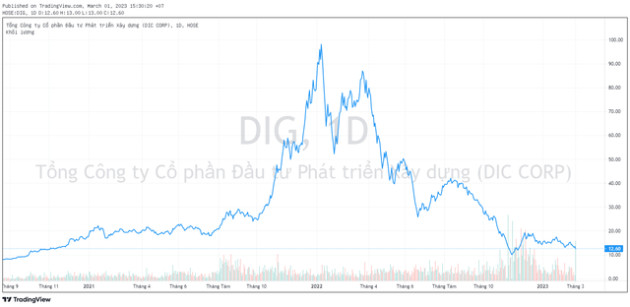 Nhìn lại thương vụ thoái vốn đình đám tại DIC Corp (DIG): Liên tục phát hành riêng lẻ, khớp lệnh nửa công ty chỉ trong vài phút, “siêu cổ phiếu” rồi lại “chìm” về đáy - Ảnh 4.