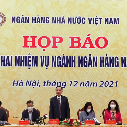 NHNN dự kiến tăng trưởng tín dụng năm 2022 khoảng 14%, tiếp tục kiểm soát chặt tín dụng chứng khoán và BĐS