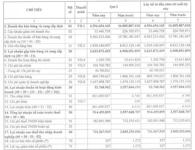 Nhựa Đà Nẵng (DPC): Dừng hoạt động để di dời, quý 1 lãi chưa tới 1 tỷ đồng, giảm 75% so với cùng kỳ - Ảnh 1.