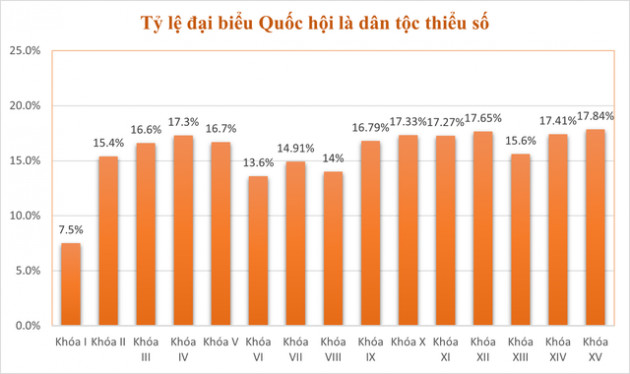 Những biểu đồ tổng quan về đại biểu Quốc hội khóa XV - Ảnh 6.