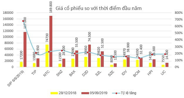 Những cổ phiếu tăng bằng lần từ đầu năm 2019 đến nay: Quán quân thuộc về 1 cổ phiếu tăng đến 70 lần - Ảnh 3.