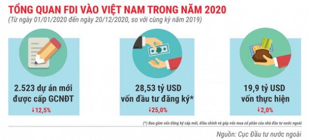 Những điểm nhấn về thu hút FDI trong năm 2020 - Ảnh 1.