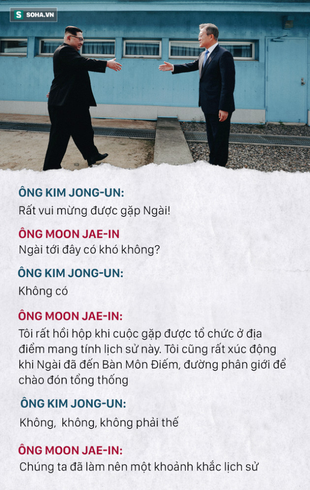 Những đoạn đối thoại thú vị giữa 2 ông Kim Jong-un và Moon Jae-in ở thượng đỉnh liên Triều - Ảnh 1.