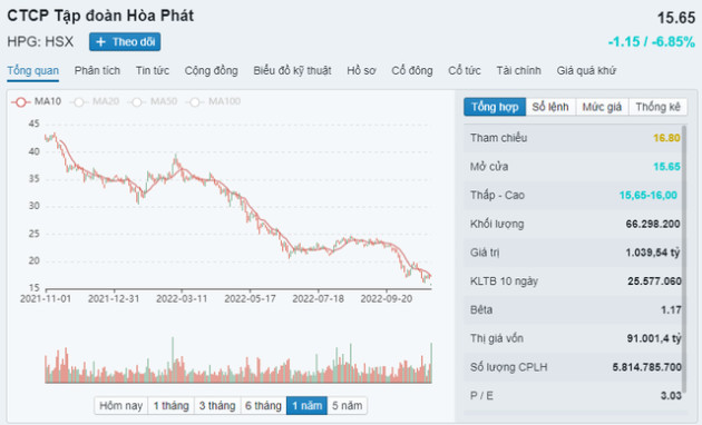 Những doanh nghiệp lỗ càng thêm lỗ vì bắt đáy cổ phiếu HPG - Ảnh 1.
