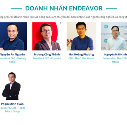 Những gương mặt startup Việt nào đã gia nhập thành công hệ thống vườn ươm tạo ‘kỳ lân’ cho thế giới Endeavor?