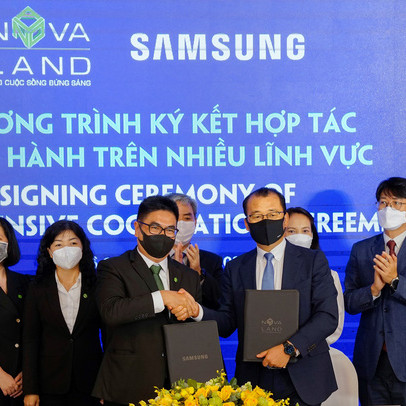 Novaland và Samsung ký kết hợp tác, đồng hành lâu dài trên nhiều lĩnh vực