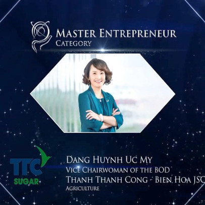 “Nữ tướng ngành Mía đường” được vinh danh Doanh nhân xuất sắc Châu Á