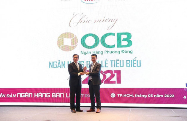 OCB nhận giải thưởng "Ngân hàng Bán lẻ tiêu biểu" năm 2021