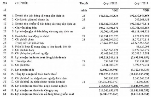 Ocean Hospitality (OCH): Quý 1 lãi 219 tỷ đồng, vượt 13% kế hoạch cả năm 2020 - Ảnh 1.