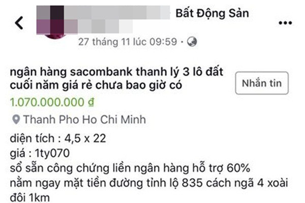 Ôm hận vì mắc bẫy quả lừa bán đất ngân hàng thanh lý - Ảnh 2.